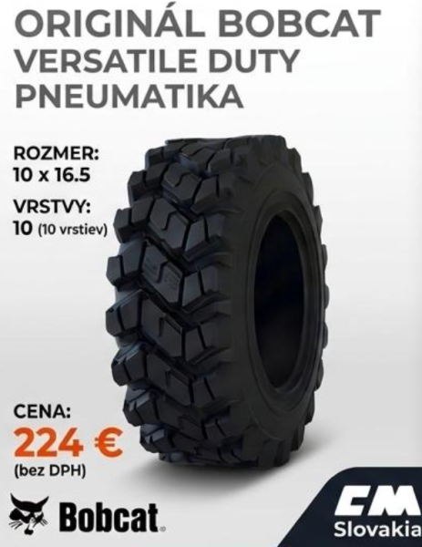 Pneumatika Bobcat  Versatile Duty  10x16.5 10 vrstiev